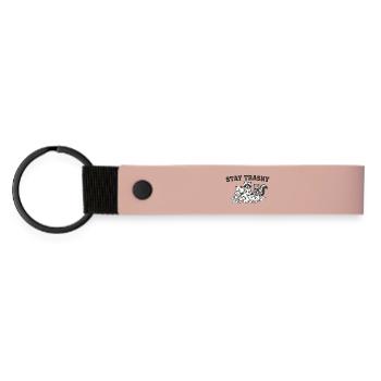 Reste Raton laveur Opossum Skunk - Porte-clés en PU mat - rose - Devant