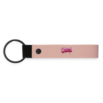 I Trust Jesus Street Style Pink Faith Graffiti - Matte Pu Keyring - pink - Front