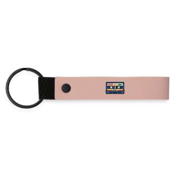 Best of 1981 – Retro Mixtape in Vintage Look - Matte Pu Keyring - pink - Front