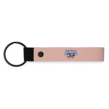 Cool Dads Club Member since 2026 Dad Gift - Matte Pu Keyring - pink - Front