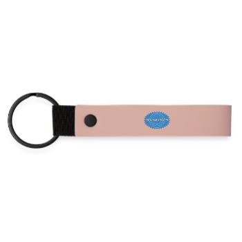 One Hundred and Eighty Target Retro - Matte Pu Keyring - pink - Front