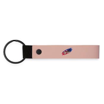 Haiti Football Jersey Supporter Haiti Soccer Foot - Matte Pu Keyring - pink - Front