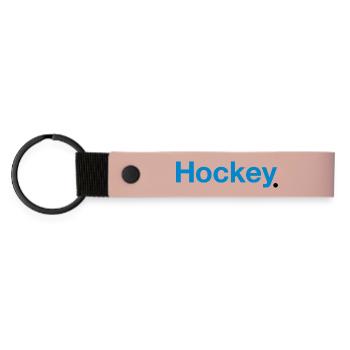 Hockey - Matte Pu Keyring - pink - Front
