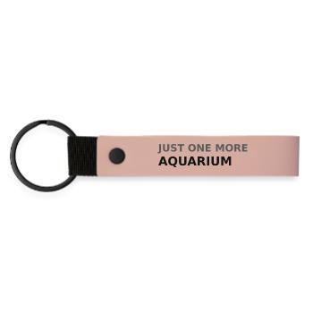 Nur noch ein Aquarium - Matte PU Schlüsselanhänger - Rosa - Vorne