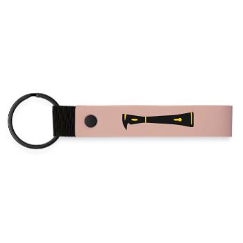 stick chisel beekeeping beekeeper tool bees - Matte Pu Keyring - pink - Front