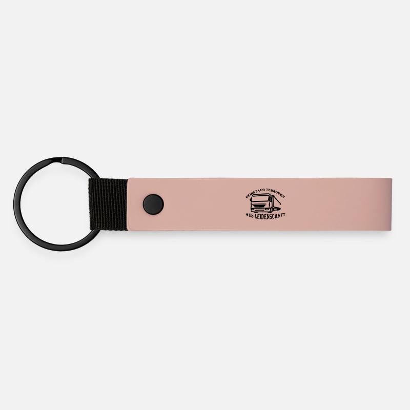 Terroriste de poussière fine par passion - Porte-clés en PU mat - rose
