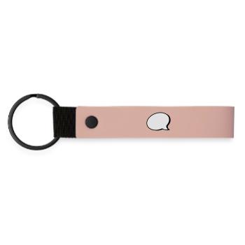 2541614 15422397 speech bubble - Matte Pu Keyring - pink - Front