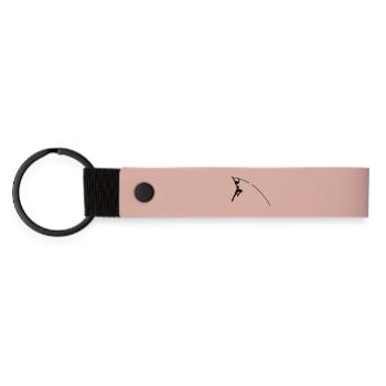 Jump - Porte-clés en PU mat - rose - Devant