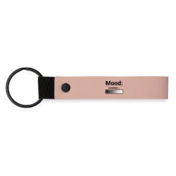 Mood Loading Stilvolles Design Ladestange - Matte PU Schlüsselanhänger - Rosa - Vorne