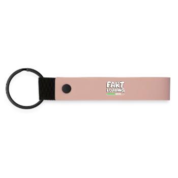 Fart Loading Progress Bar - Matte Pu Keyring - pink - Front