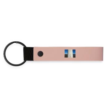 Highly exciting tower above the town of Cuno Herdecke - Matte Pu Keyring - pink - Front