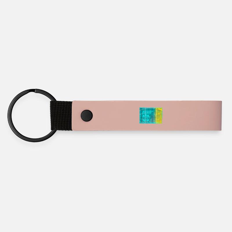 Jeu des couleurs des îles Baléares - Porte-clés en PU mat - rose