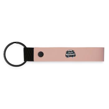 ICI C'EST FRIBOURG - Matte Pu Keyring - pink - Front