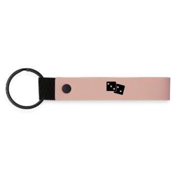 Sagt - Matte PU Schlüsselanhänger - Rosa - Vorne