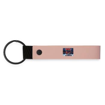 MMA Wrestling Cartoon Action - Matte Pu Keyring - pink - Front