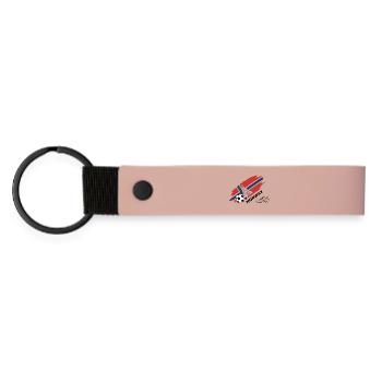 Norvège Football Maillot Supporter Norway Foot - Porte-clés en PU mat - rose - Devant