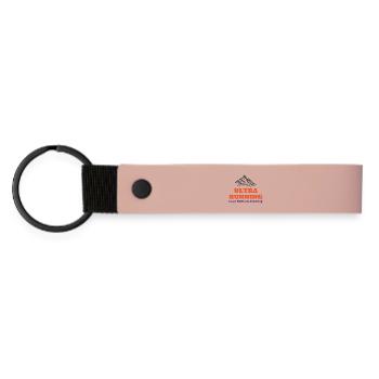 L’ultra course à pied est un voyage sans fin - Porte-clés en PU mat - rose - Devant