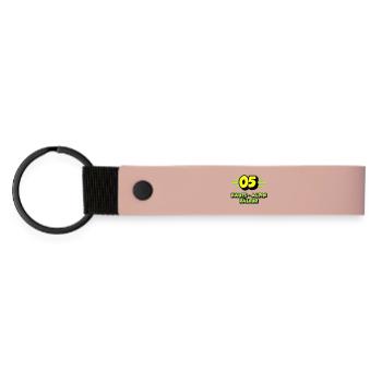Hauts-Alpin râleur - Porte-clés en PU mat - rose - Devant