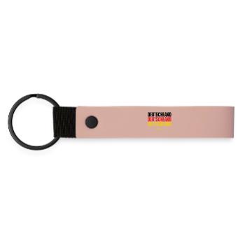 Flag of Germany, German pride - Matte Pu Keyring - pink - Front