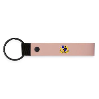 Dauphiné - Matte PU Schlüsselanhänger - Rosa - Vorne