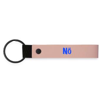 Non - Contre - anti - taux d'intérêt zéro - Porte-clés en PU mat - rose - Devant