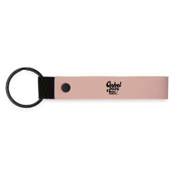 Onkel 2026 Loading - Matte PU Schlüsselanhänger - Rosa - Vorne