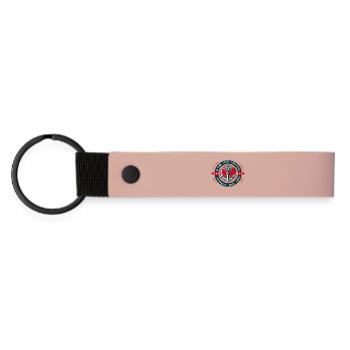 Glaube Liebe Hoffnung - Matte PU Schlüsselanhänger - Rosa - Vorne