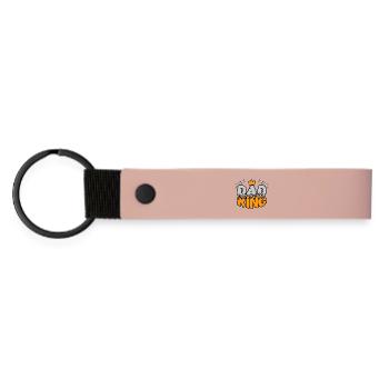 Papa, tu es le roi. - Porte-clés en PU mat - rose - Devant