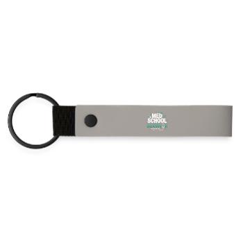 Med School Survivor - Matte Pu Keyring - light grey - Front