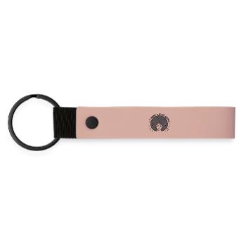 J’adore être une femme noire Afro Pride Design - Porte-clés en PU mat - rose - Devant