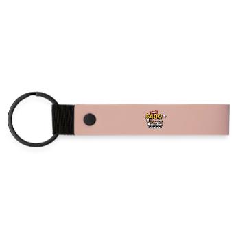 404 Erreur Motivation non trouvée - Porte-clés en PU mat - rose - Devant