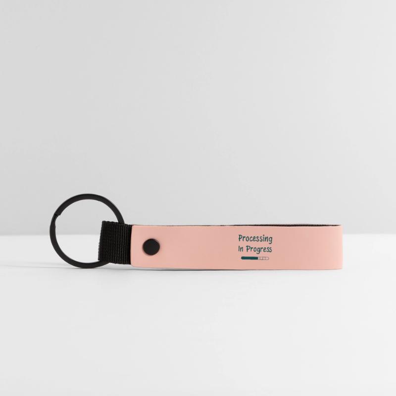 Processing In Progress Loading Bar Statement Matte Pu Keyring