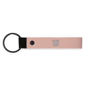 Die laufen komplett am Leben vorbei - Matte PU Schlüsselanhänger - Rosa - Vorne