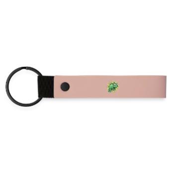 Chameleon Graffiti Spritzer - Matte PU Schlüsselanhänger - Rosa - Vorne