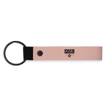 Pays Basque Forever Lauburu Vintage Design - Porte-clés en PU mat - rose - Devant