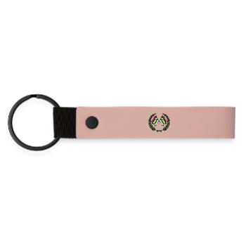 Terschelling Laurel Custom – Édition Island - Porte-clés en PU mat - rose - Devant