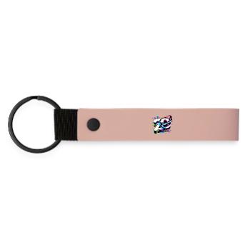 Anniversaire 20 ans Geek gamer 3D - Porte-clés en PU mat - rose - Devant