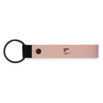 Parkour - Matte PU Schlüsselanhänger - Rosa - Vorne