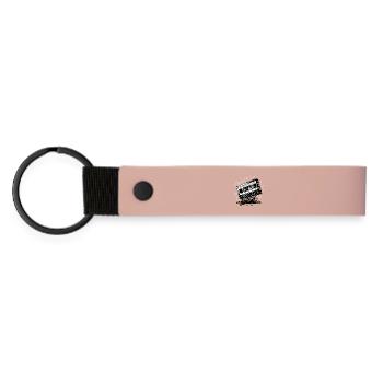 Cassette musicale dans le style rétro des années 80 et 90 - Porte-clés en PU mat - rose - Devant