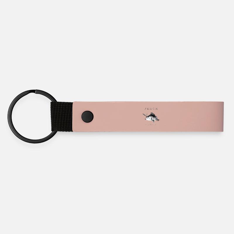 Perch Angler - Artificial lures for predatory fish - Matte Pu Keyring - pink