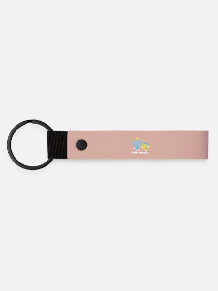 Hanukkah Chanukkah Hanukah Gnom - Matte PU Schlüsselanhänger - Rosa