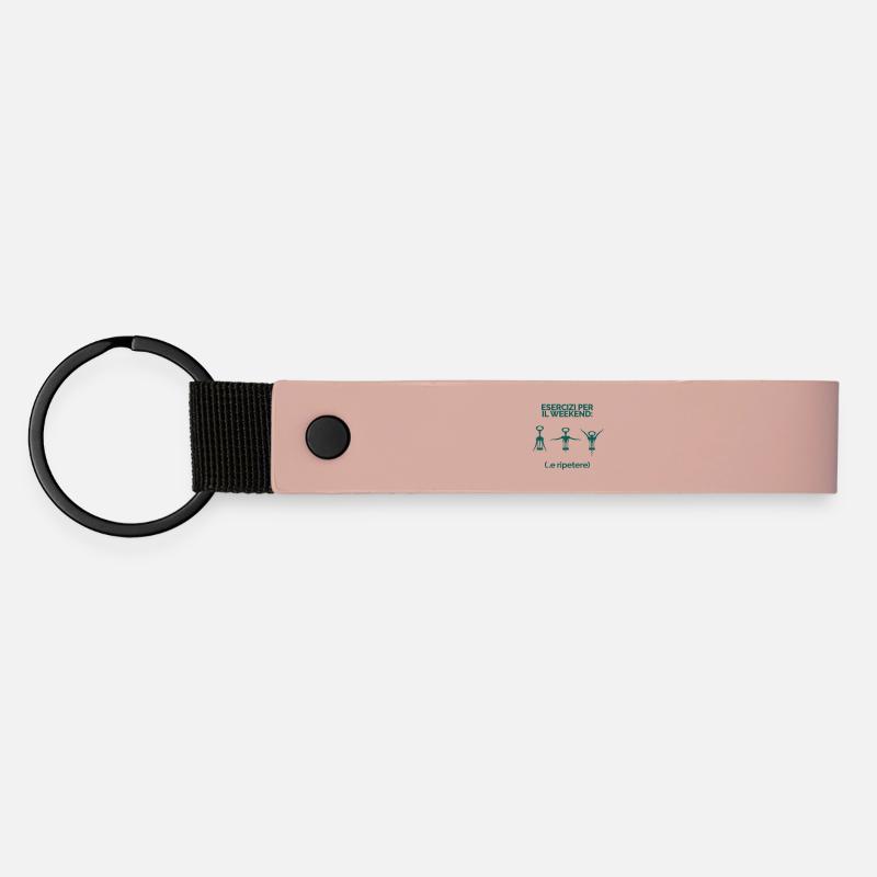 Exercises for the Corkscrew Weekend - Matte Pu Keyring - pink