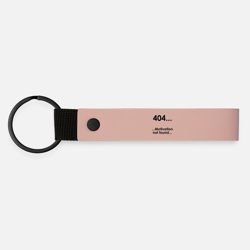 Unispruch "Error404" Student Geschenk, Studenten - Matte PU Schlüsselanhänger - Rosa