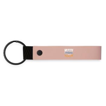 Angler catfish Wels Welsfischen welsangeln - Matte PU Schlüsselanhänger - Rosa - Vorne