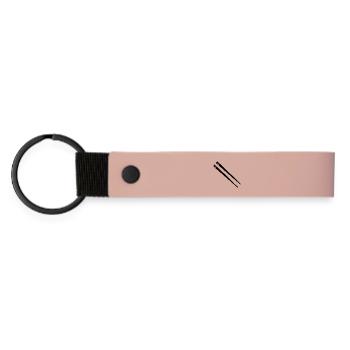 Baguette - Porte-clés en PU mat - rose - Devant