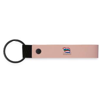 Schier Drapeau – Conception d’île sur mesure - Porte-clés en PU mat - rose - Devant