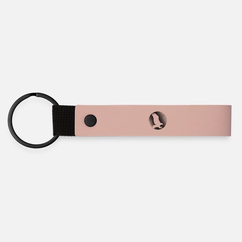 HAWK 0.1 - Matte Pu Keyring - pink