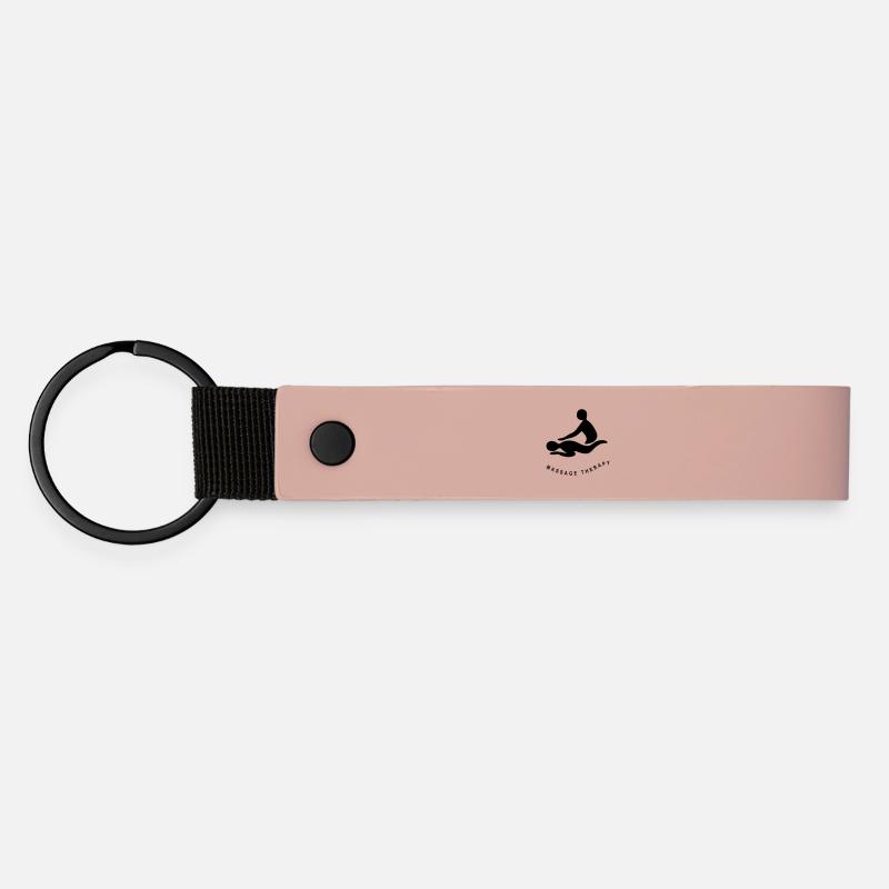 MASSAGE THERAPY - Matte Pu Keyring - pink