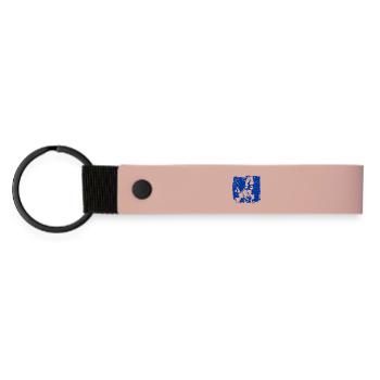 Silhouette de la carte de l’Europe Bleue - Porte-clés en PU mat - rose - Devant