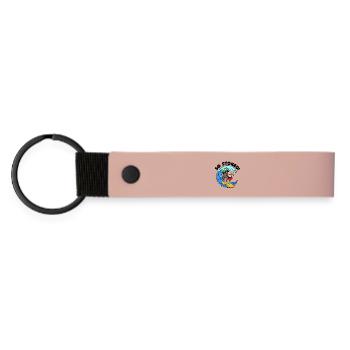 Beard Beard Wearer Beard Hairstyle Statement Beard Hair - Matte Pu Keyring - pink - Front